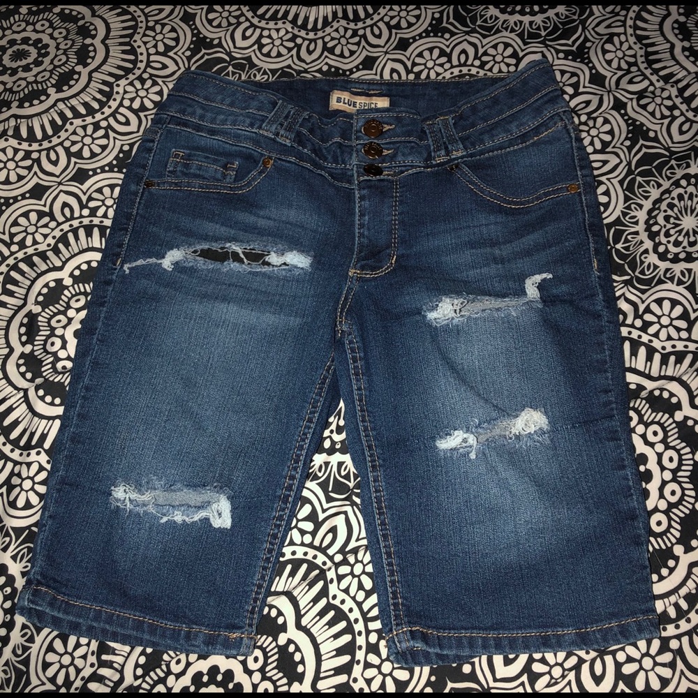 Blue Spice jean shorts